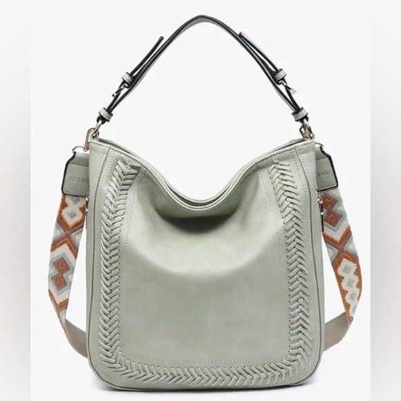 Jen & Co Handbags - NEW LIGHT SAGE ARIS SMALL HOBO BAG